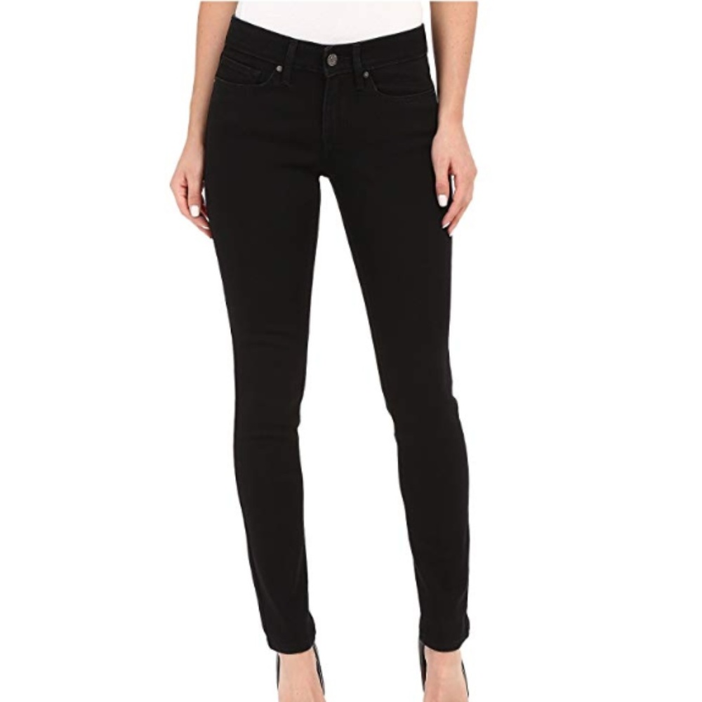 Levi's Womens 711 Skinny  Soft Black W25 L 30